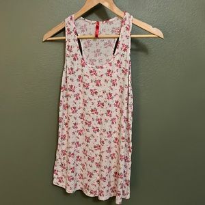 Floral razorback, tank top